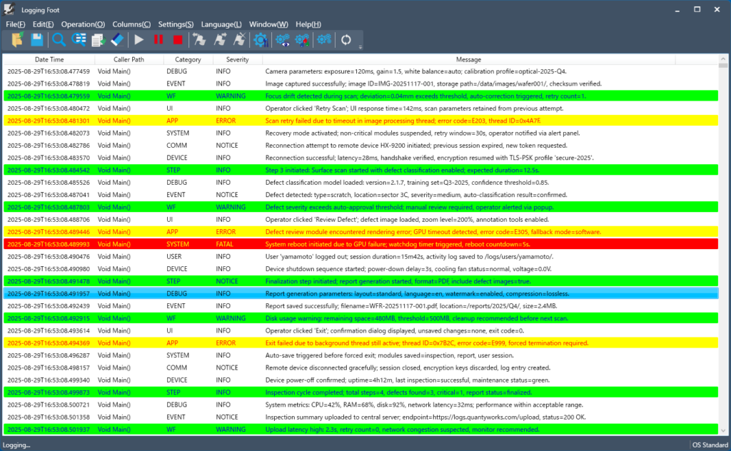 Image showing the main screen of the viewer application