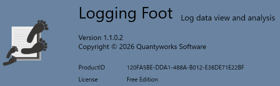 Logging Foot v.1.1.0.2 Version Information